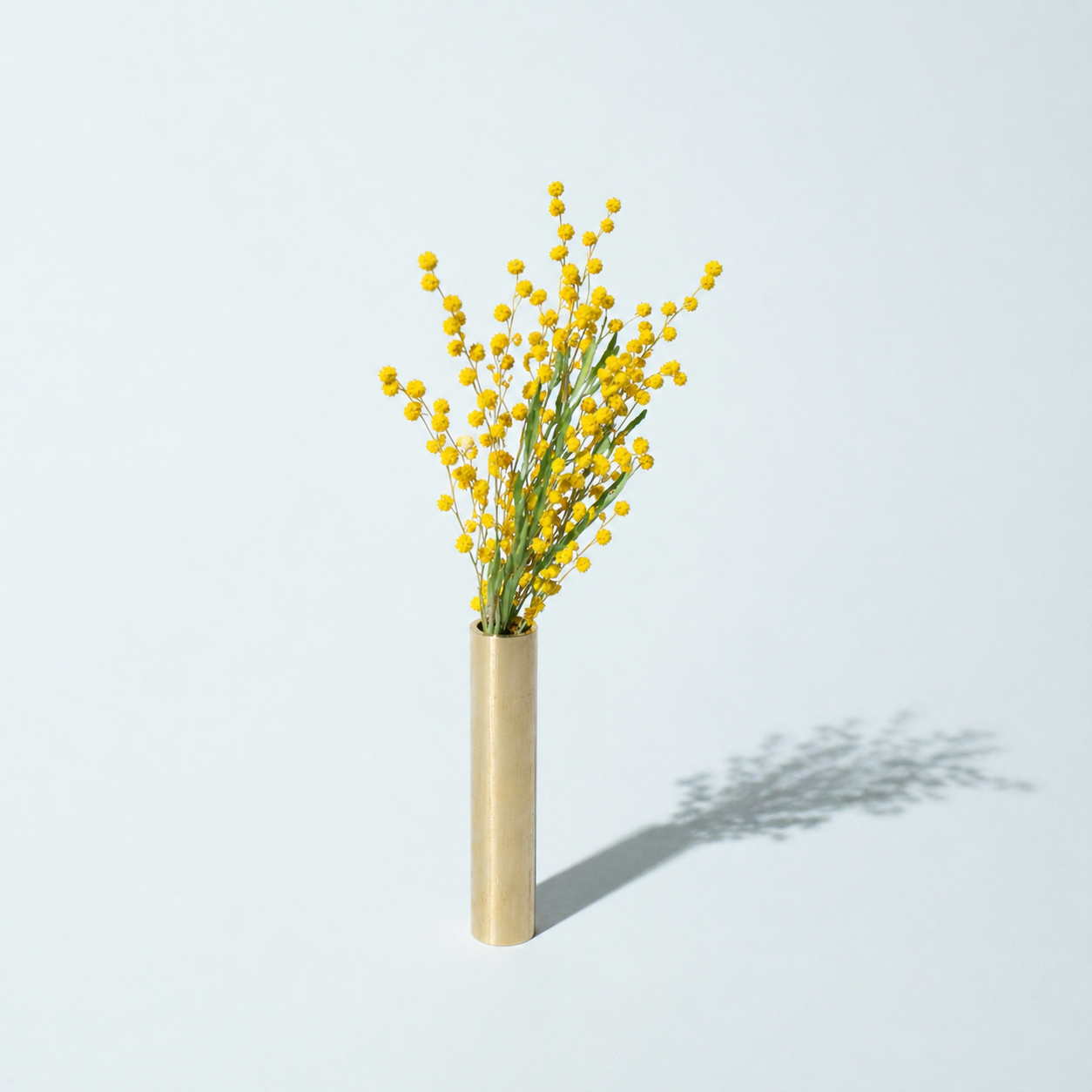 Aging Rose Brass Vase
